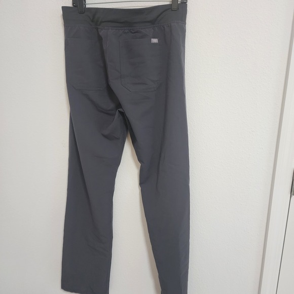 Figs Technical Collection‎ Pants Mens Medium Gray Straight Leg Drawstring Scrub - Picture 5 of 7
